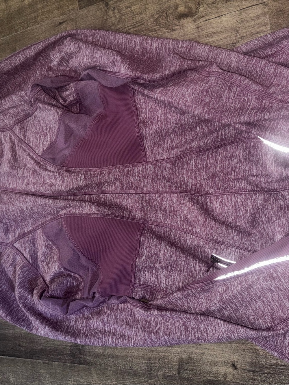 Lululemon Base Runner Half Zip Cold Hands Warm Heart Bordeaux Plum Sz 6 - Picture 3 of 13